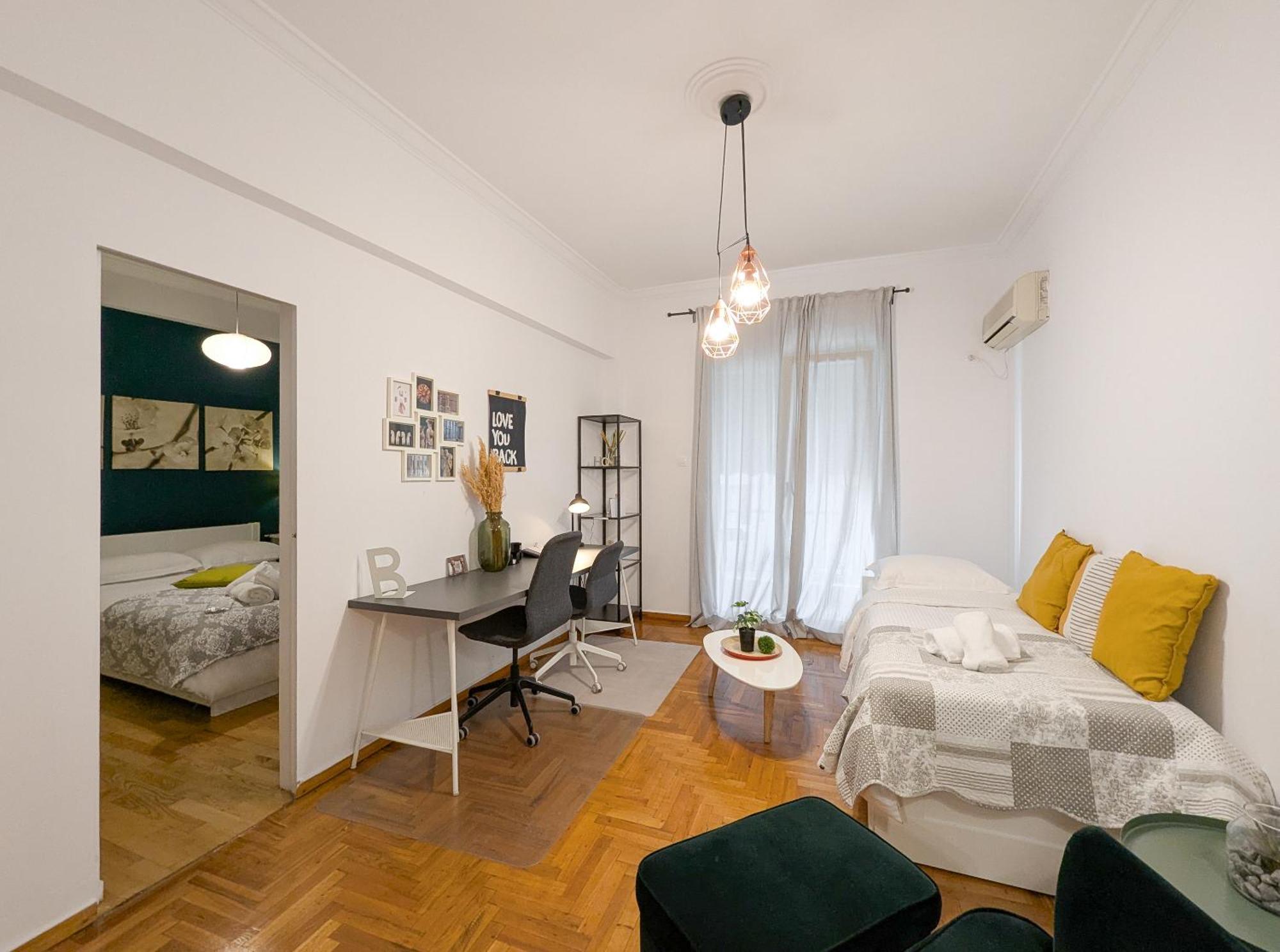 Spacious Apt For 5 Guests Next To Acropolis&Metro Athen Eksteriør billede